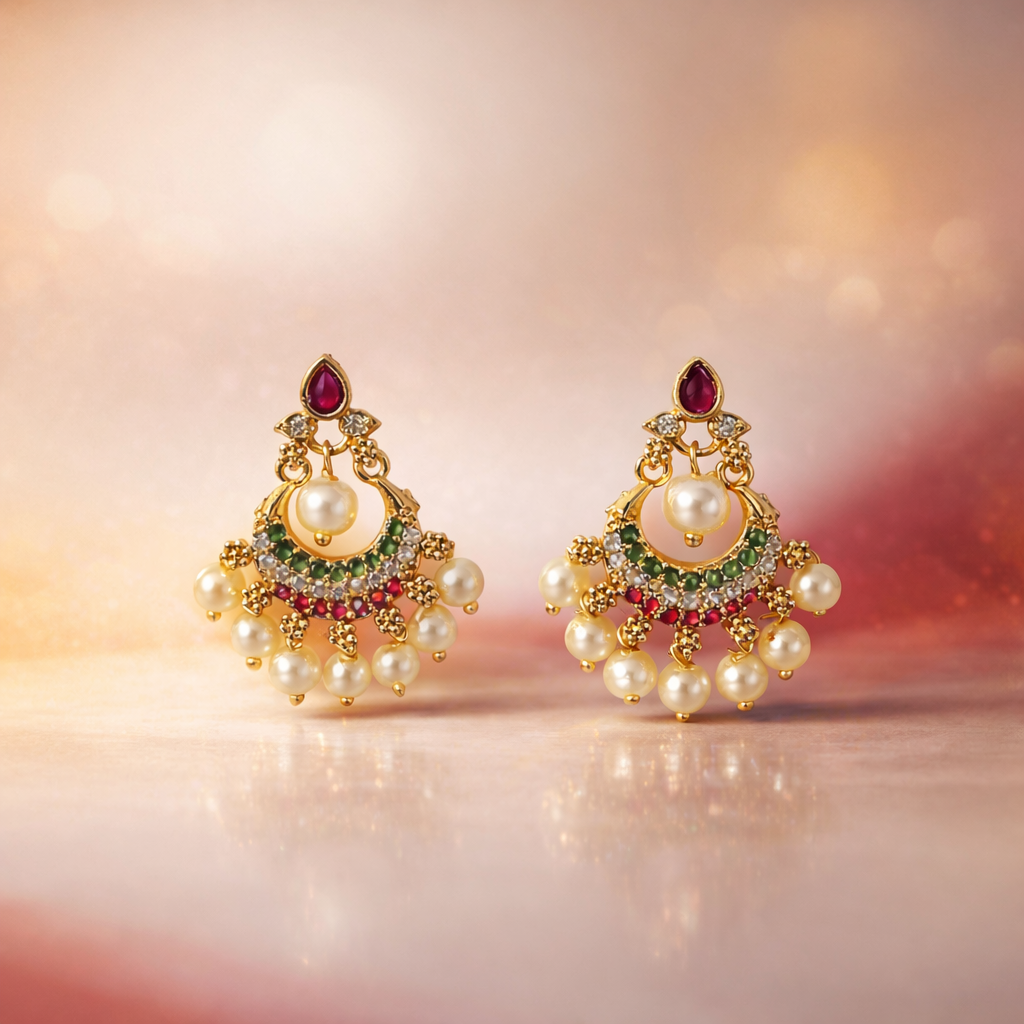 Fashionable Gold Plated Earring