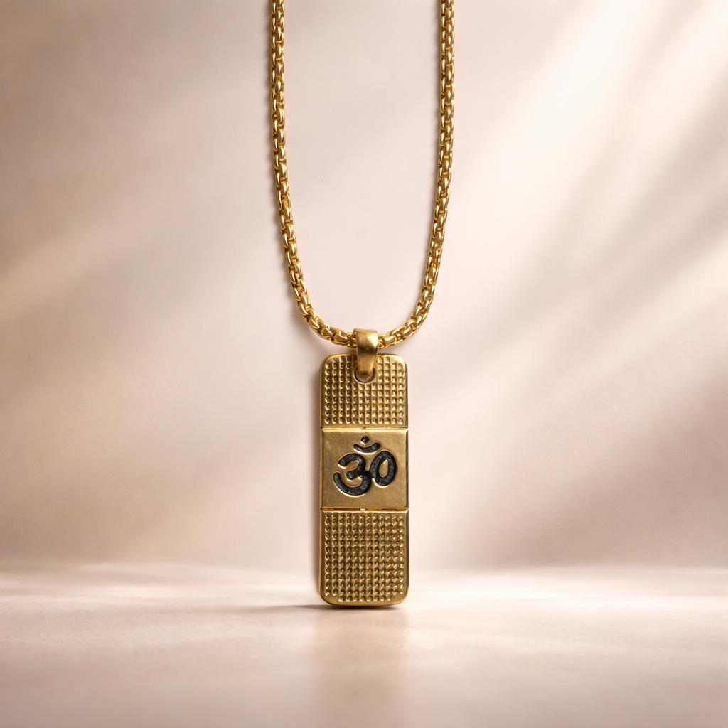 Gold Plated Om Locket for Everyone