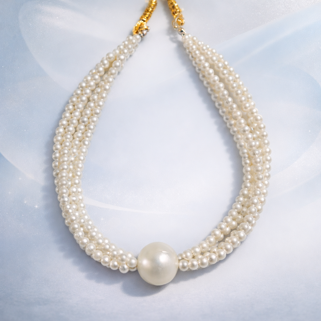 Pearl Necklace Set for Royal Women