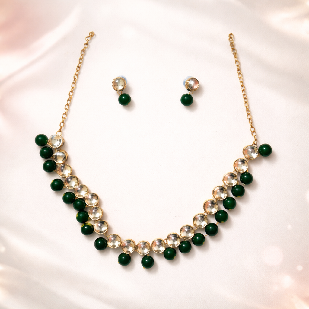 Indian Wedding Style Fashionable Kundan Earring