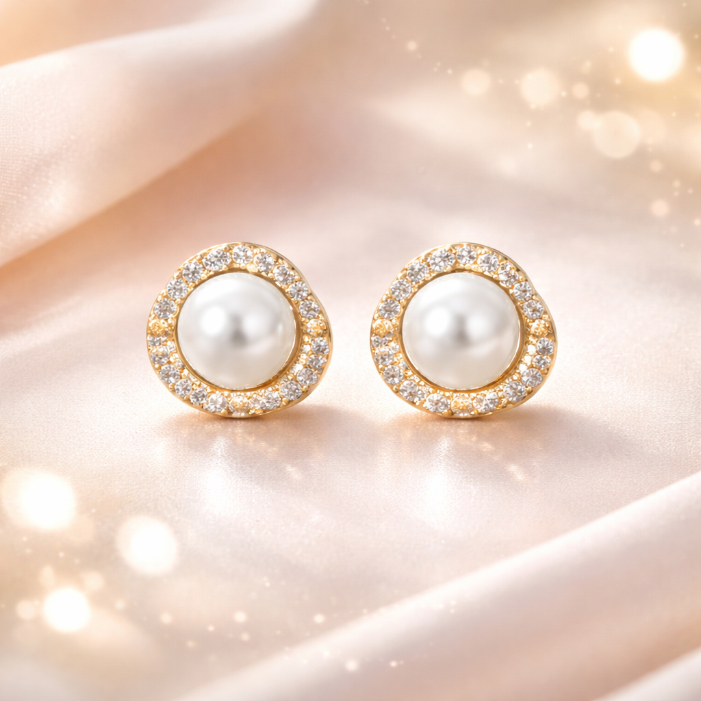 Pearl Stud Minimal Styled Earrings