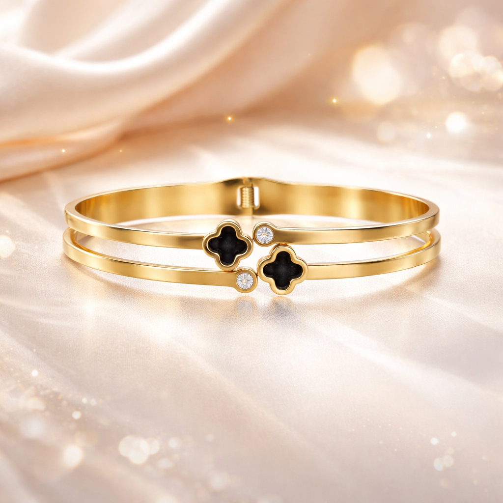 Fashionable Golden Kada Bracelet