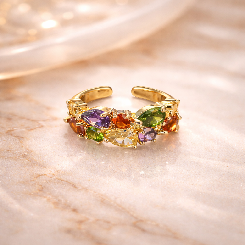 Cubic Zirconia Studded Women Ring