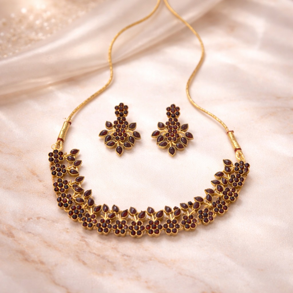 Wedding Style Stunning Kundan Necklace Set
