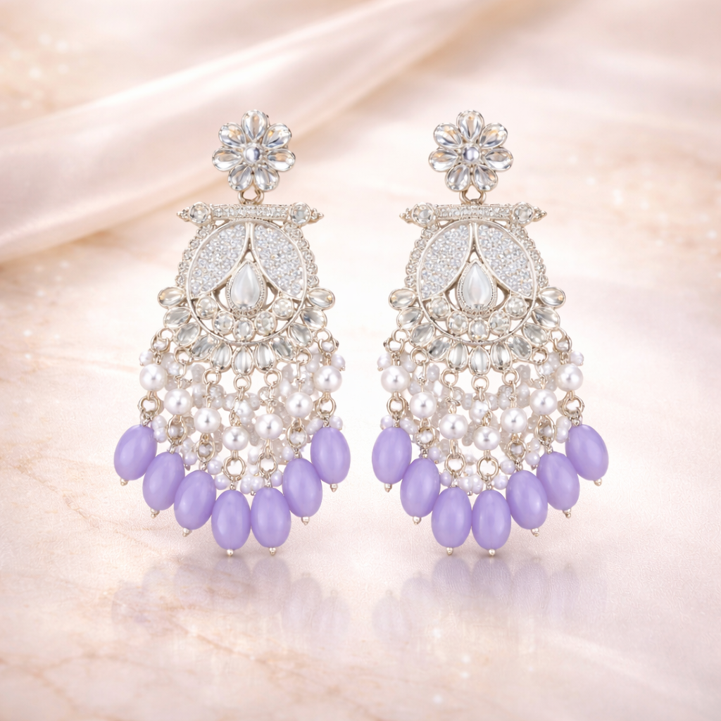 Trendy Silver Lookalike Oxidised Jhumka Earrings