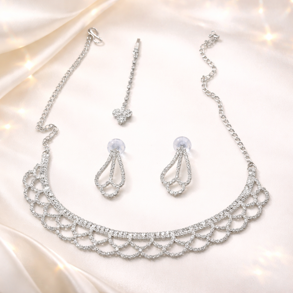 AD Necklace Set for Elegant Women