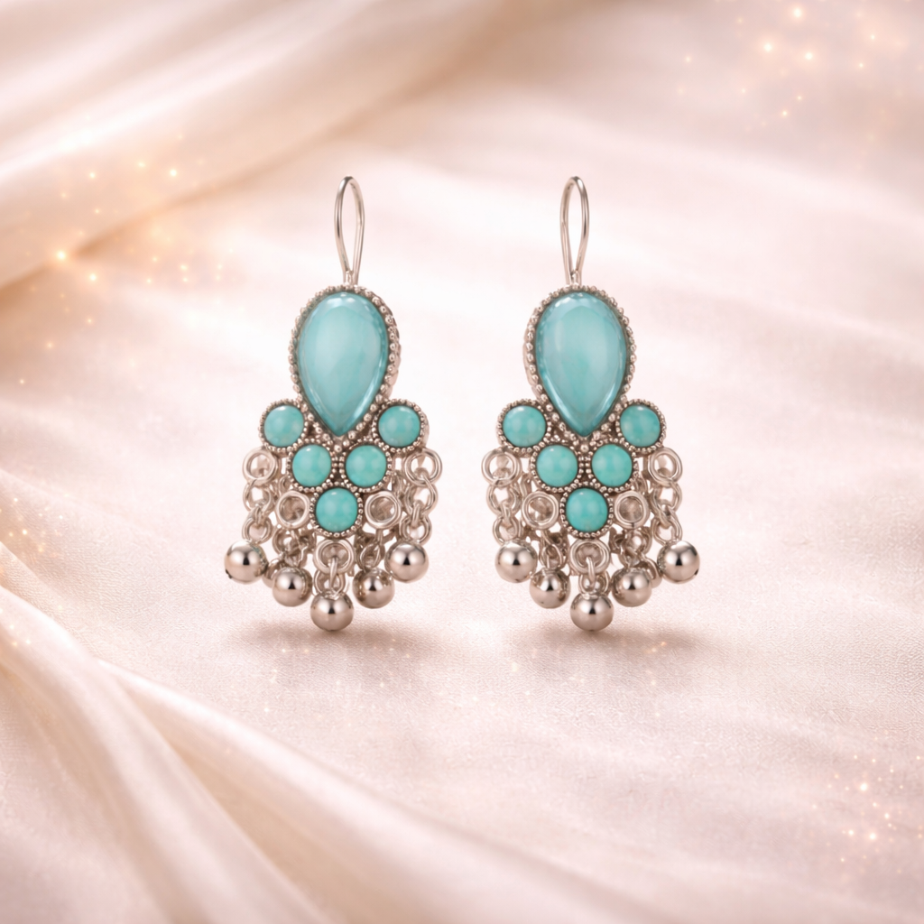 Fashionable Oxidised Jhumka Pairs