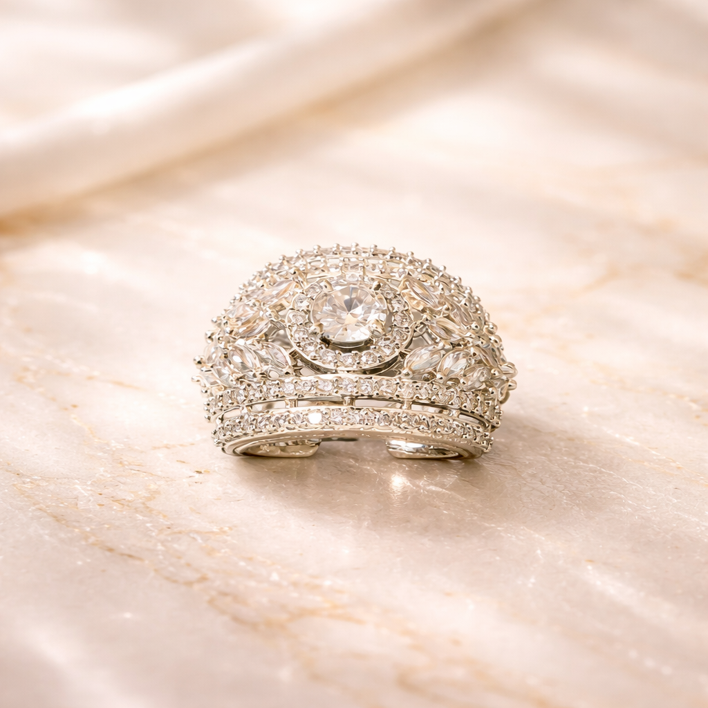 Elegant American Diamond Party Ring