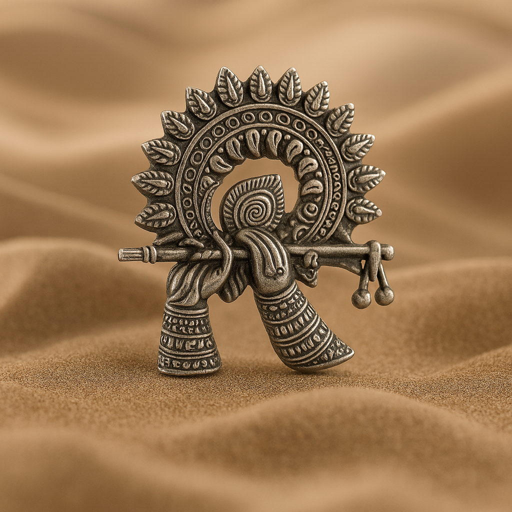 Antique Kanha Ji Flute Ring