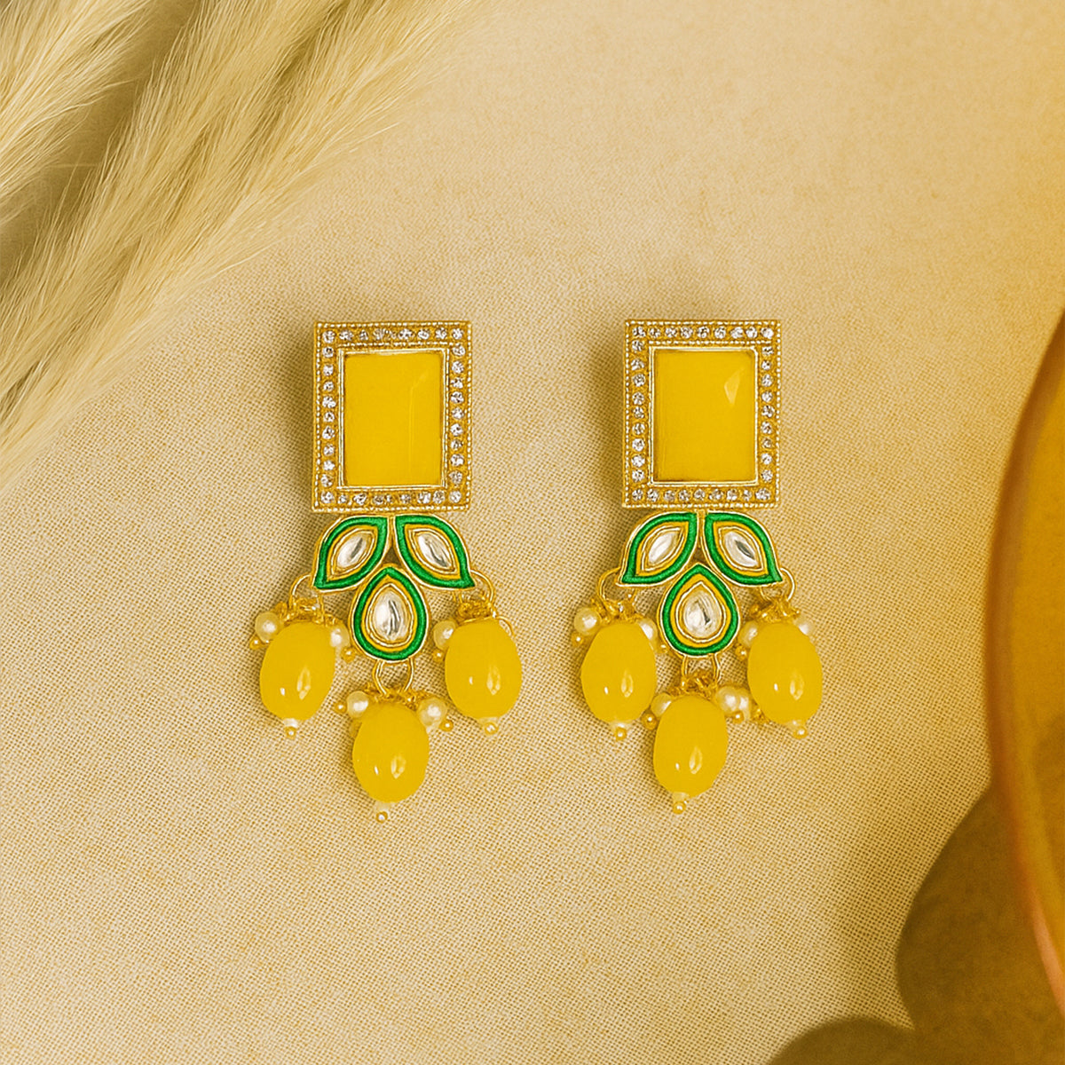 Bridal Kundan Necklace Set With Earring