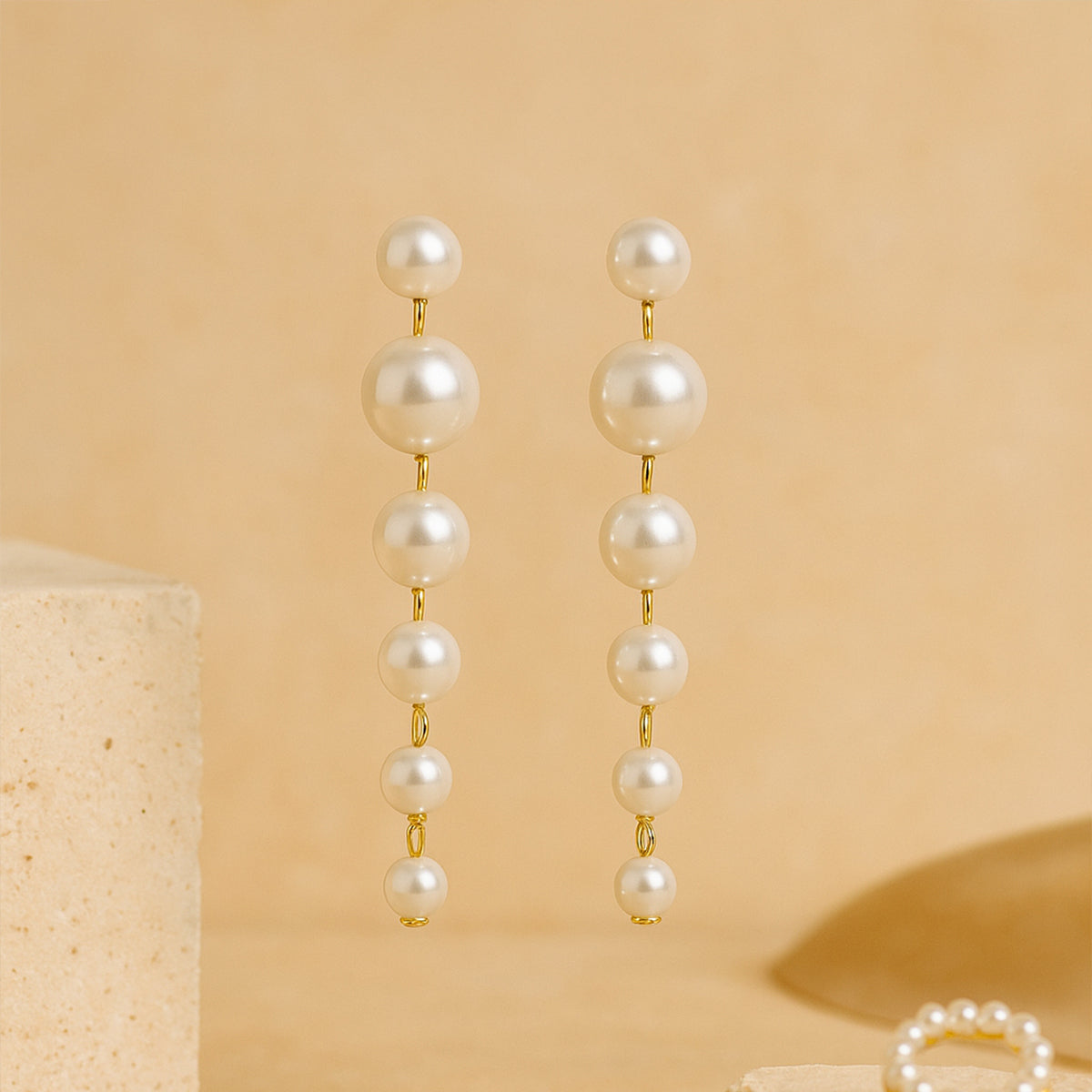 Long Tail Pearl Danglers