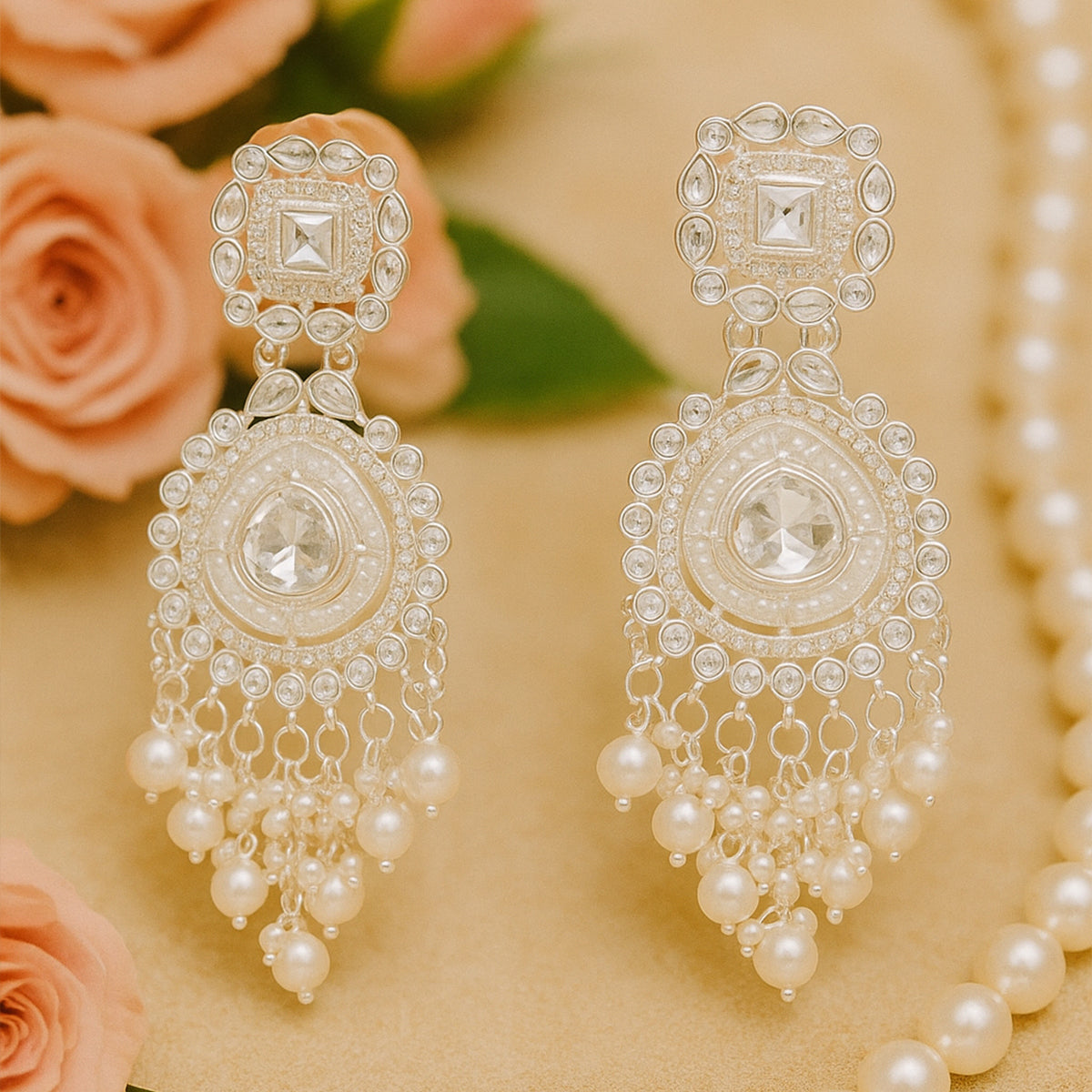 Fashion Trendy Silver Plated Long Tail Jhumka