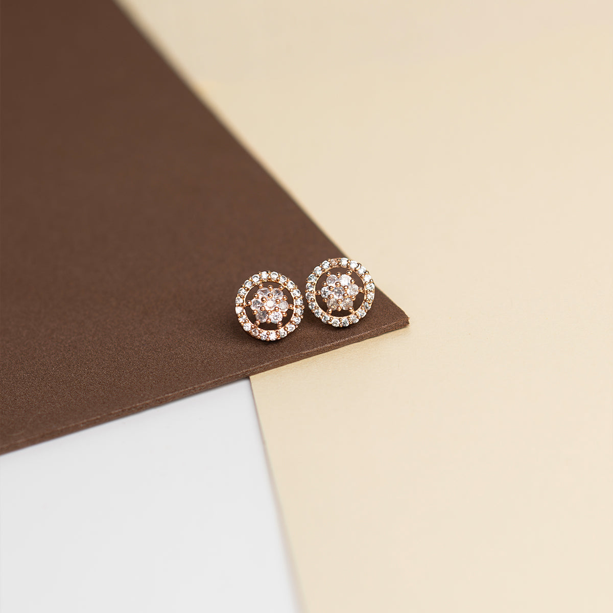 American Diamond Stone Chakra Stud Earring