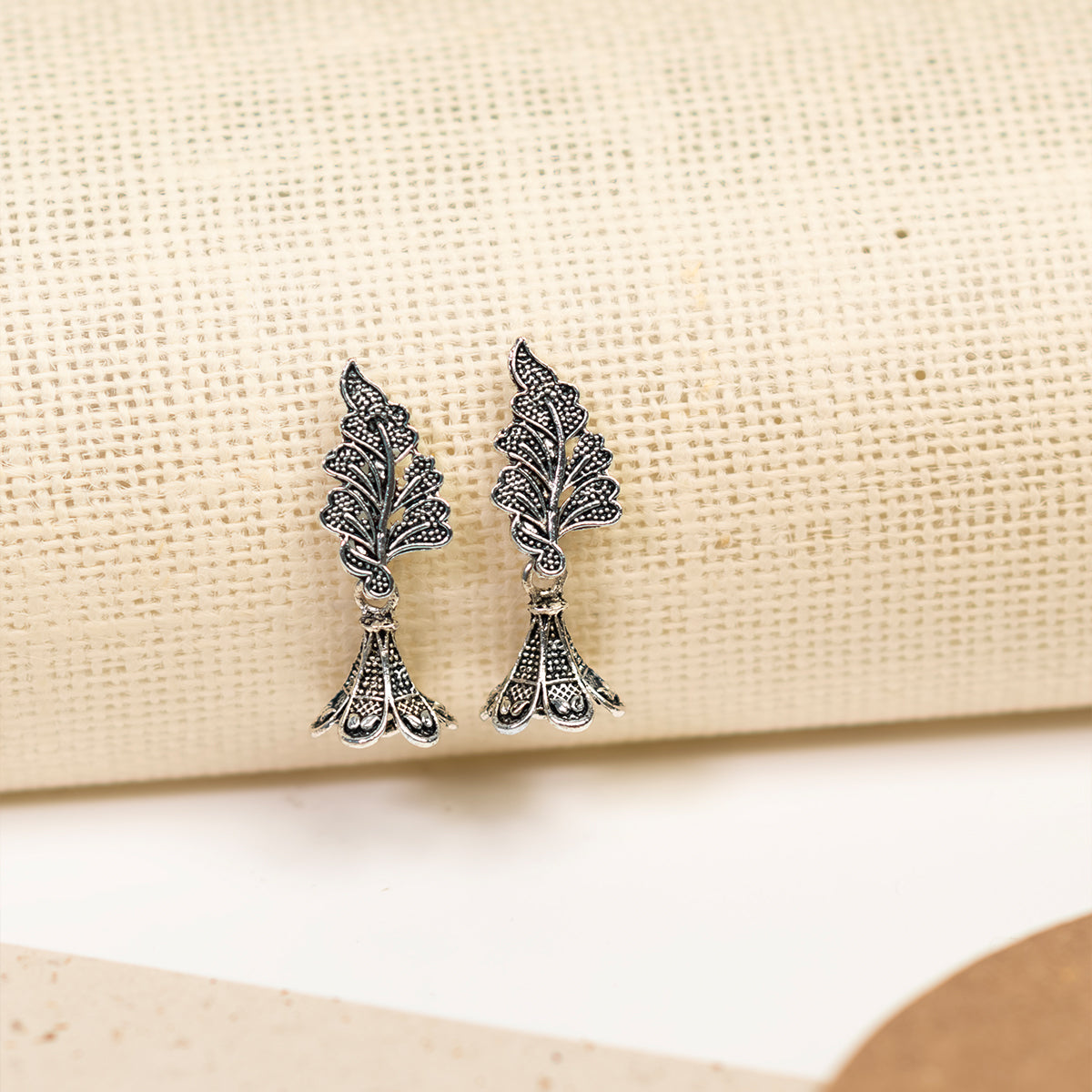 7 Pairs Oxidised Jhumka Gift Box