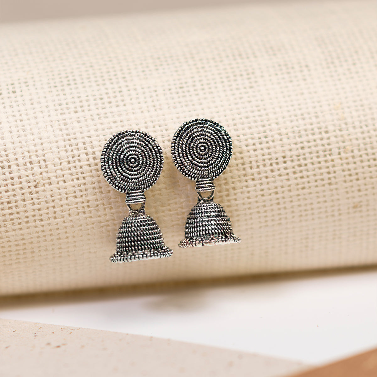 7 Pairs Oxidised Jhumka Gift Box