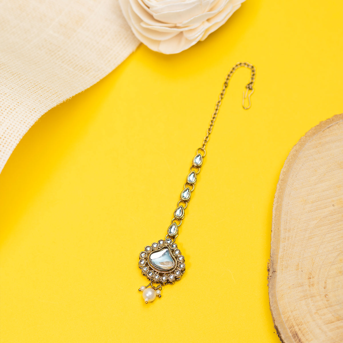 Indian Wedding Trendy Kundan Necklace Set