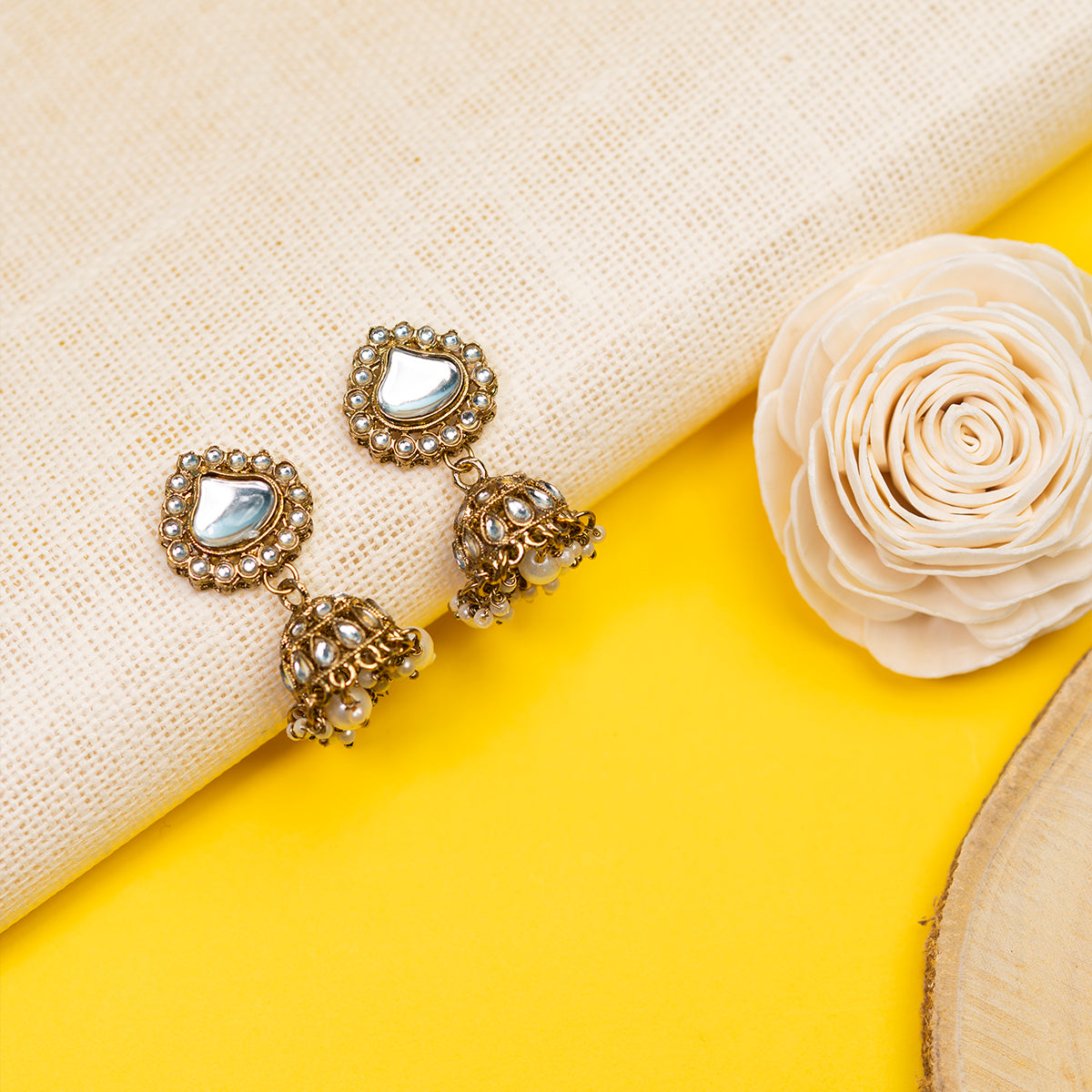 Indian Wedding Trendy Kundan Necklace Set