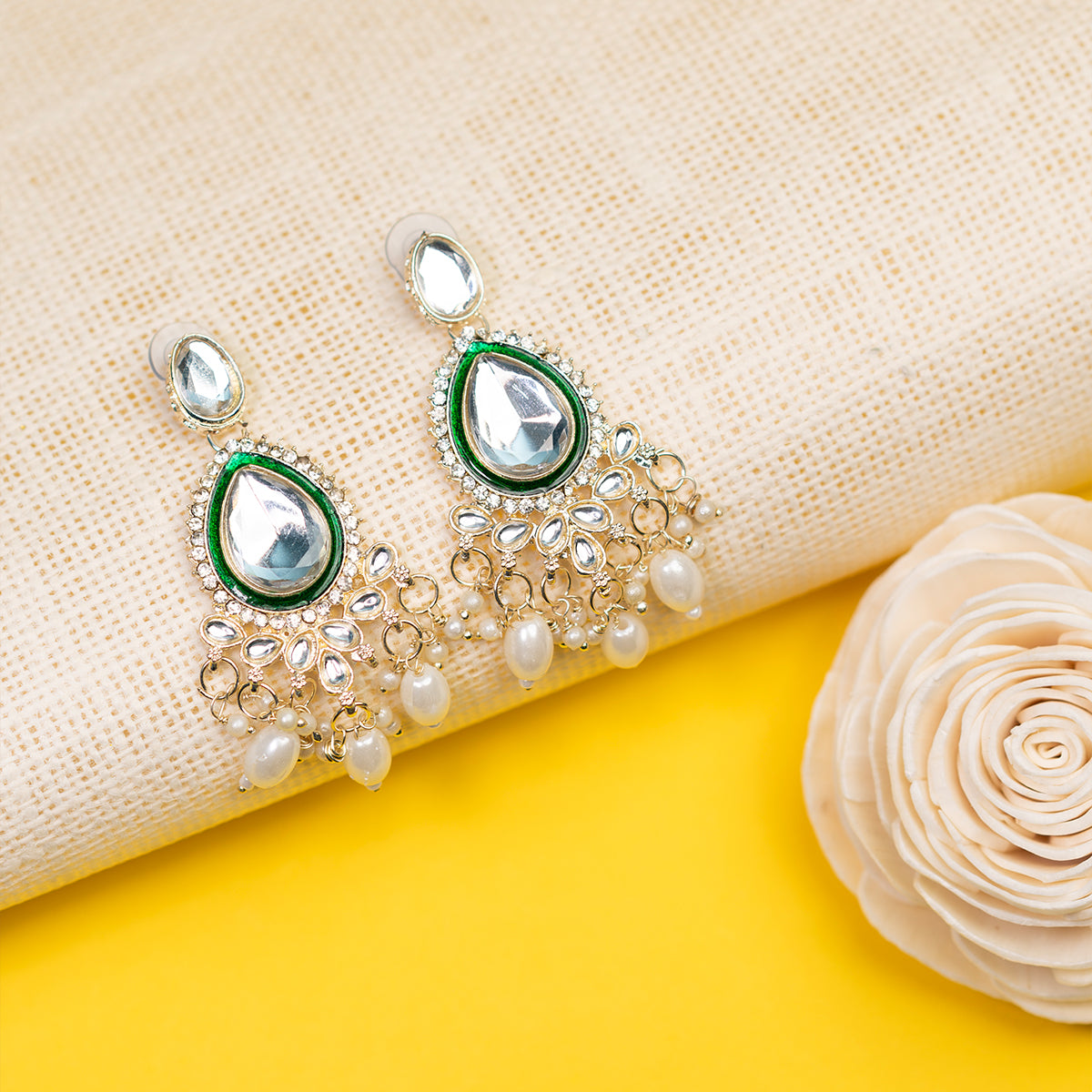 Indian Heritage Kundan Necklace Set