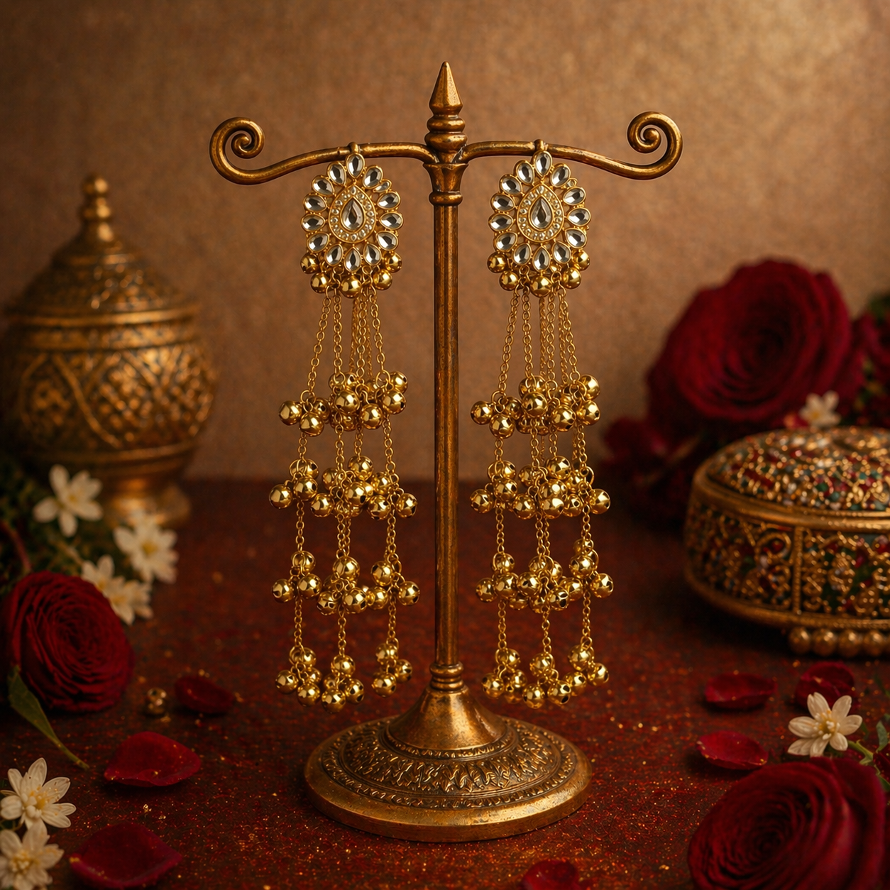 Premium Kundan Design Kashmiri Earring