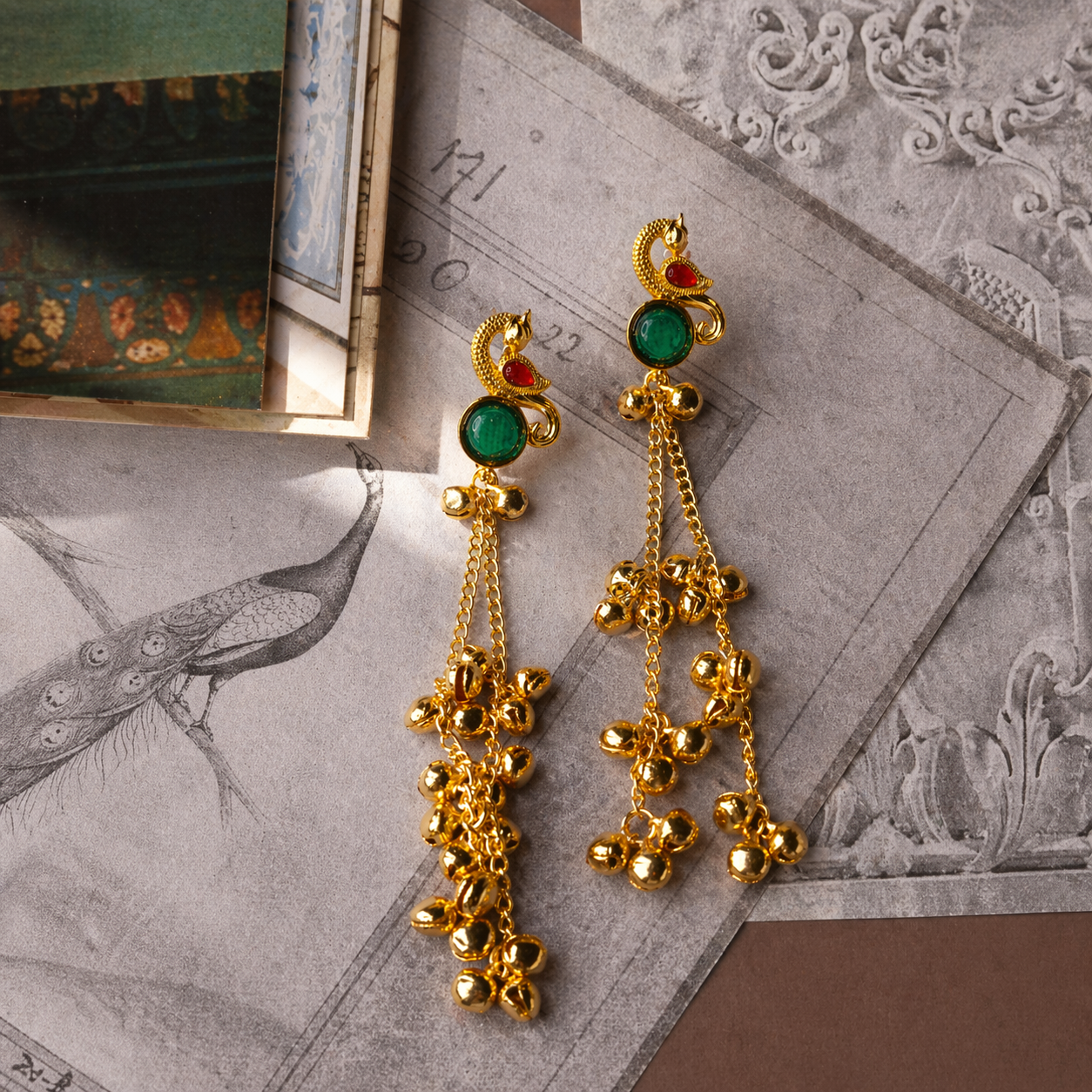Traditional Gold Plated Kashmiri Earring