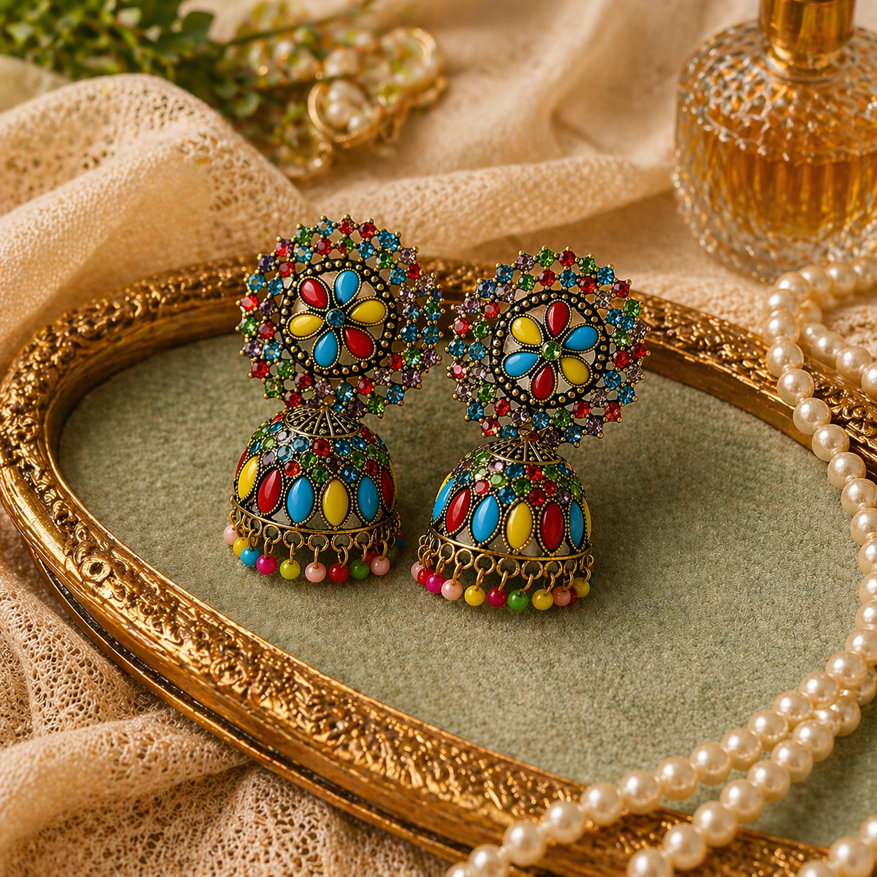 Fancy Meenakari Earring for Girls &Women