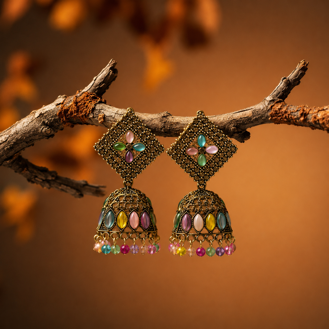 Multi Color Premium Trendy Jhumka Earring