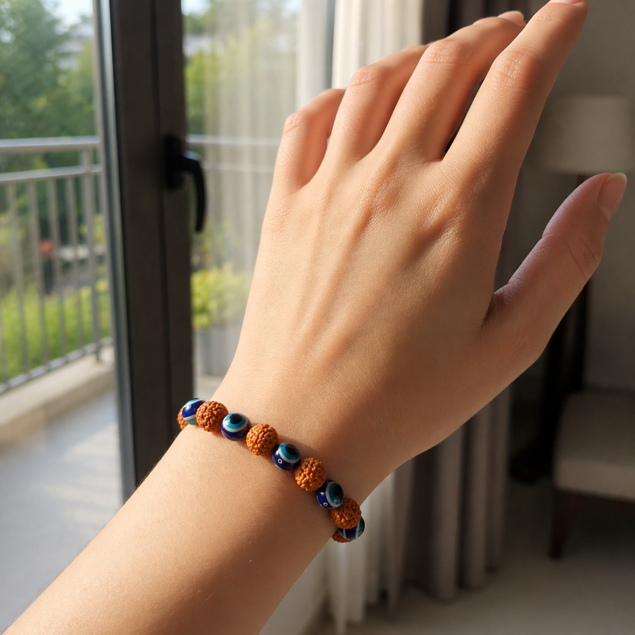 Rudraksha Evil Eye Protection Bracelet
