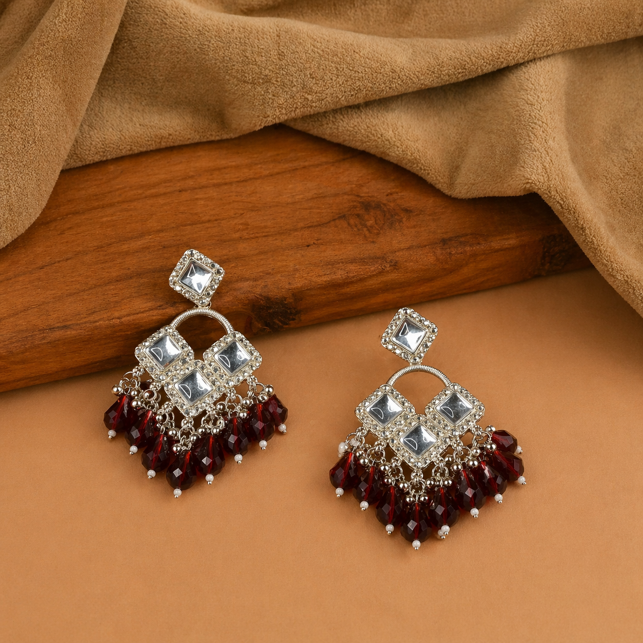 Traditional Kundan Dangler Earring