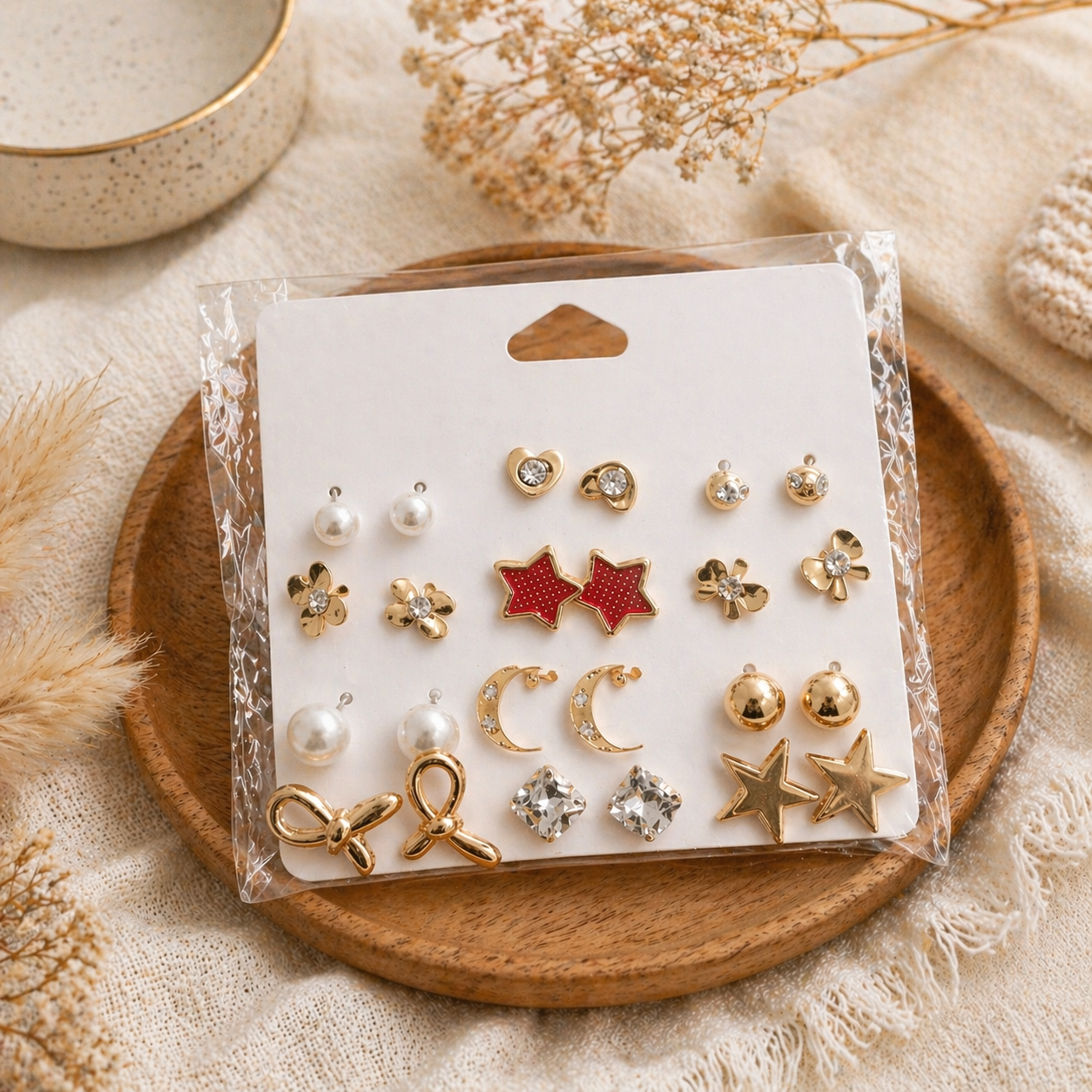 Metal Tassel Earrings Combo