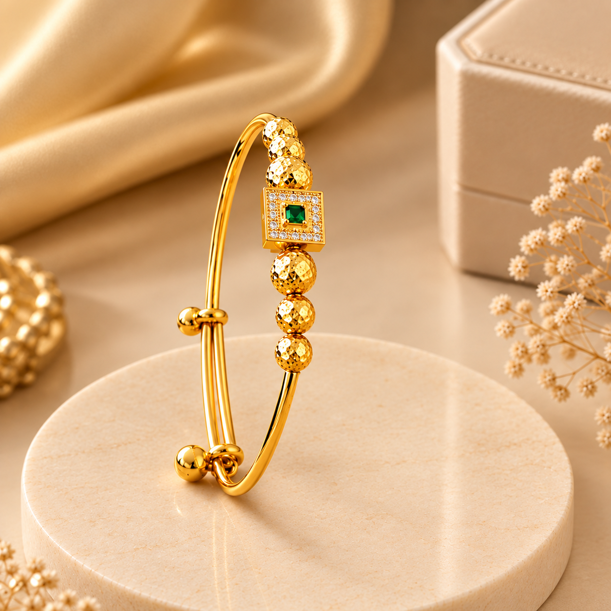 Premium Gold Plated Kada Bracelet for Women