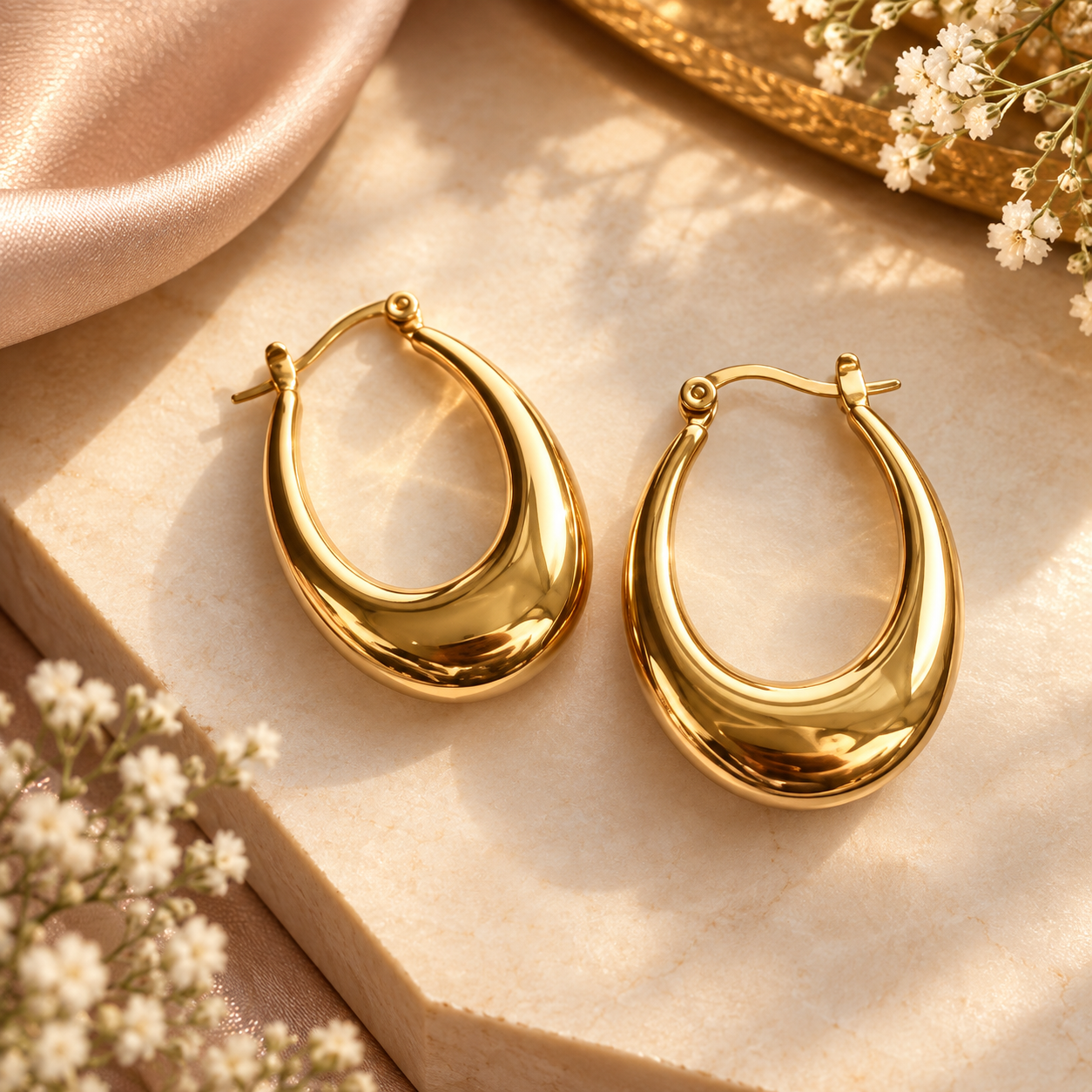 Western U Shaped Hoop Earring