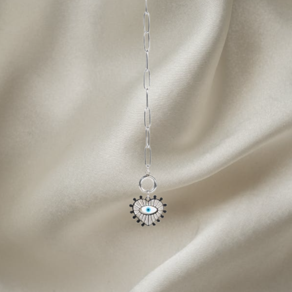 Silver Plated No Nazar Evil Eye Chain