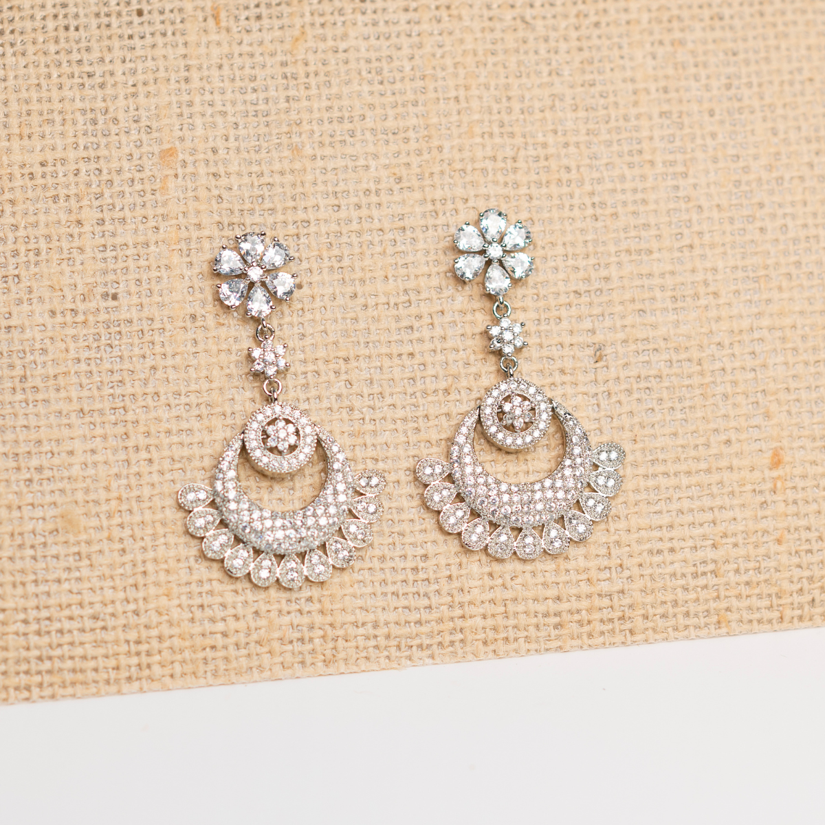 Zircon Stone Bridal Dangler Earring